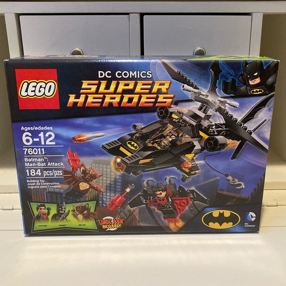 Lego Kit DC Comics Super Heroes #76011 Batman Man-Bat Attack Retired - Picture 1 of 6